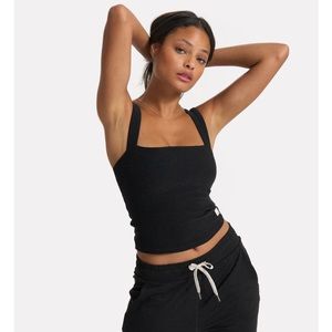 Vuori Elevation Square Neck Tank Black